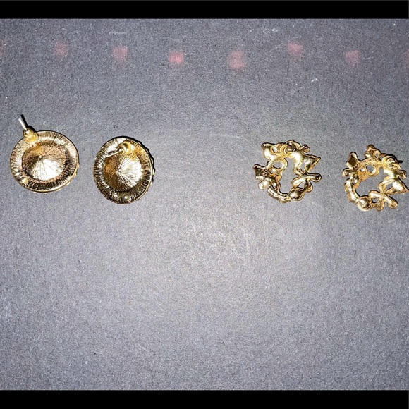 🦋 Beautiful Vintage Rhinestone Earrings 🦋 - Picture 4 of 4